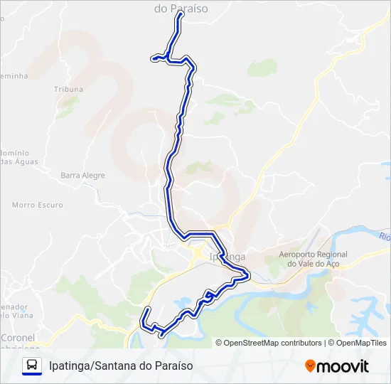 UNIVALE 3021-1 Bus Line Map