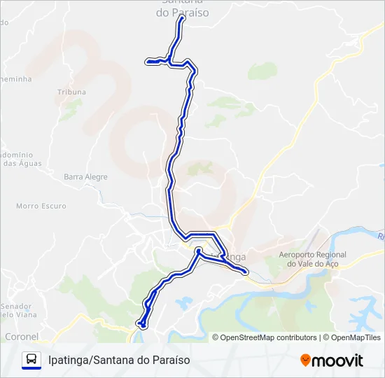 UNIVALE 3021-1 Bus Line Map