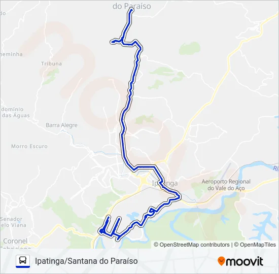 UNIVALE 3021-1 Bus Line Map