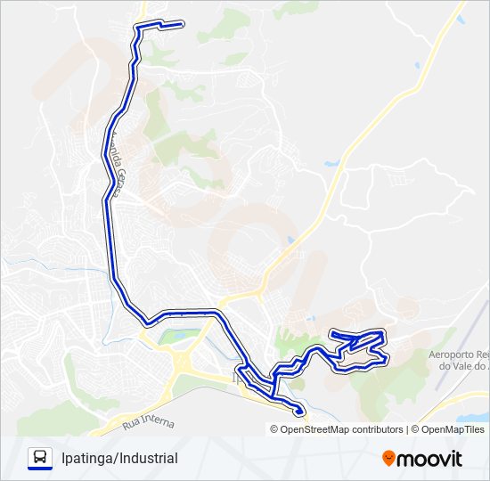 Mapa de UNIVALE 3021-2 de autobús