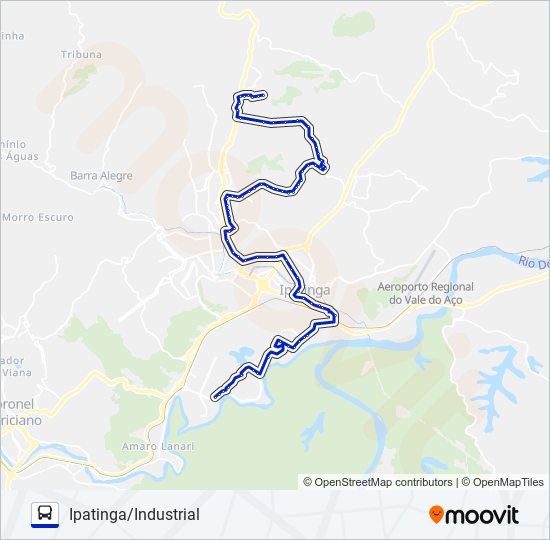 Mapa de UNIVALE 3021-2 de autobús