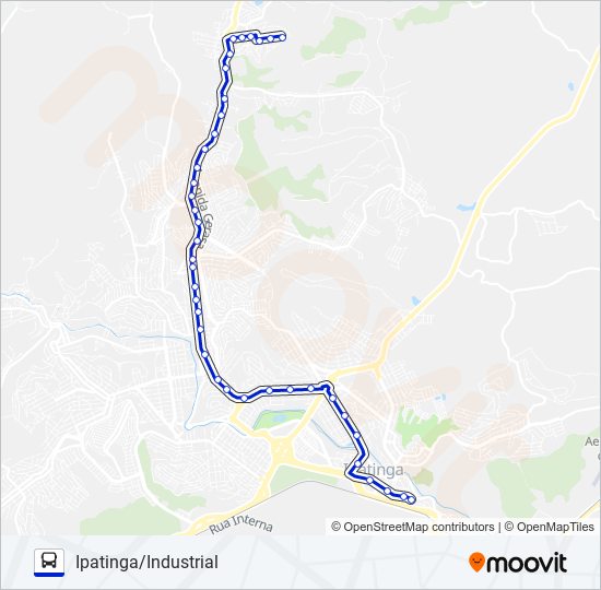 UNIVALE 3021-2 bus Line Map