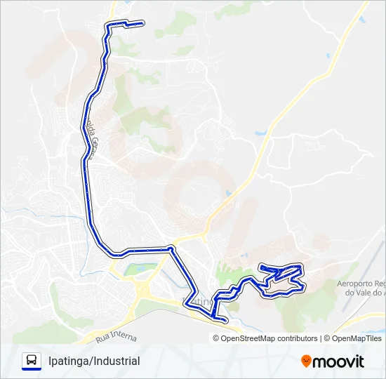UNIVALE 3021-2 Bus Line Map