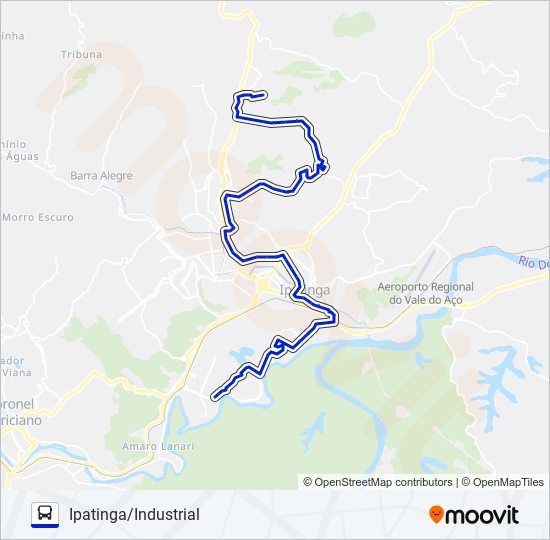 UNIVALE 3021-2 bus Line Map