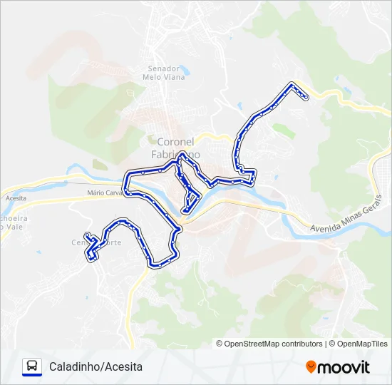 UNIVALE 3182-2 Bus Line Map