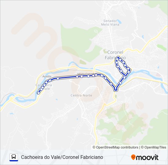 UNIVALE 3182-3 Bus Line Map