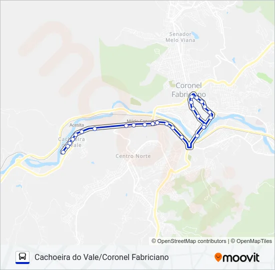 UNIVALE 3182-3 Bus Line Map