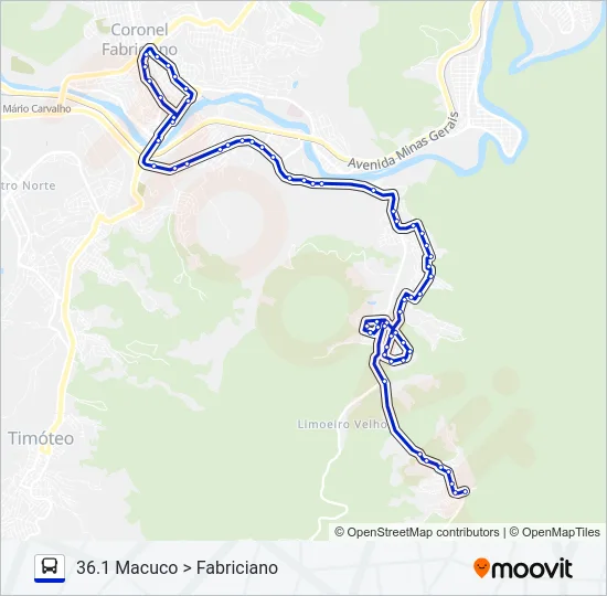 UNIVALE 3182-4 Bus Line Map