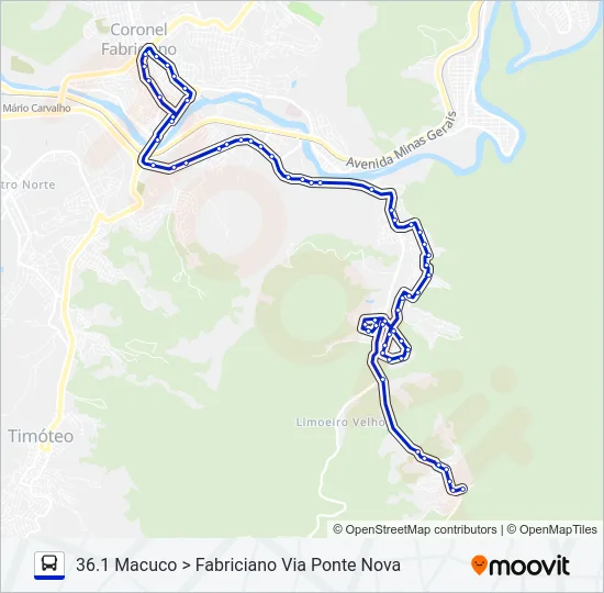 UNIVALE 3182-4 Bus Line Map