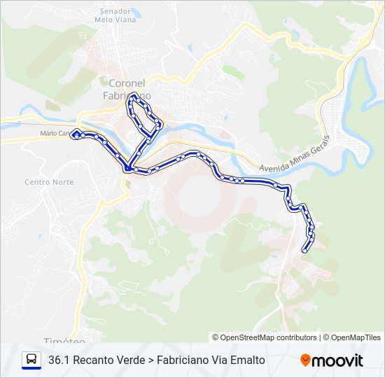 UNIVALE 3182-4 Bus Line Map
