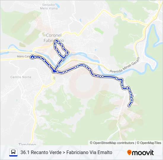 UNIVALE 3182-4 Bus Line Map
