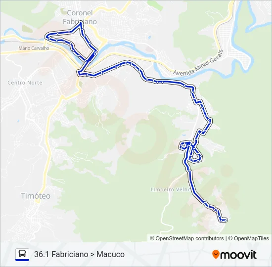 UNIVALE 3182-4 Bus Line Map