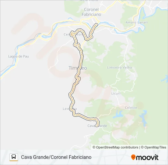 SÃO ROQUE 3637-3 Bus Line Map