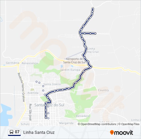 07 Route Schedules Stops Maps Linha Santa Cruz Updated