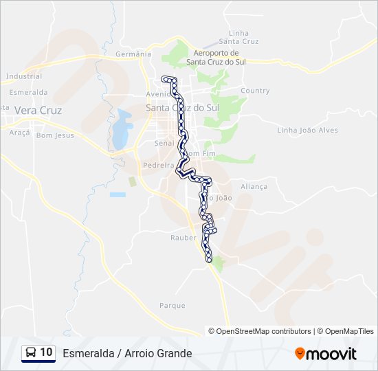 10 bus Line Map