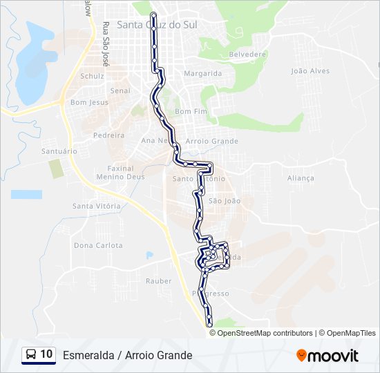 10 bus Line Map