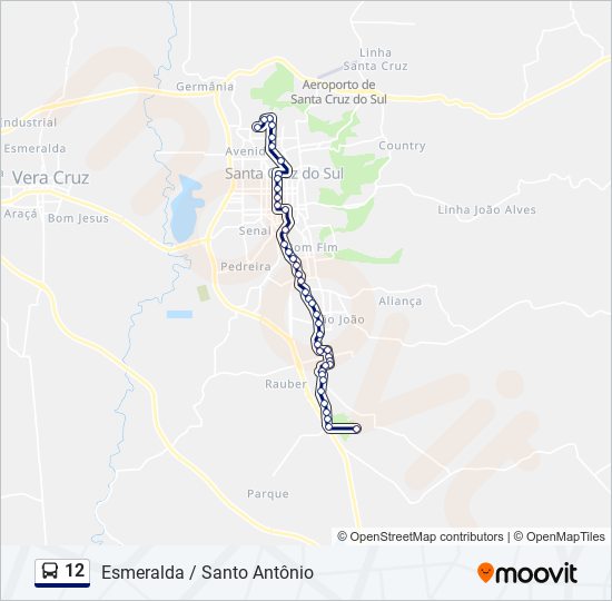 12 bus Line Map