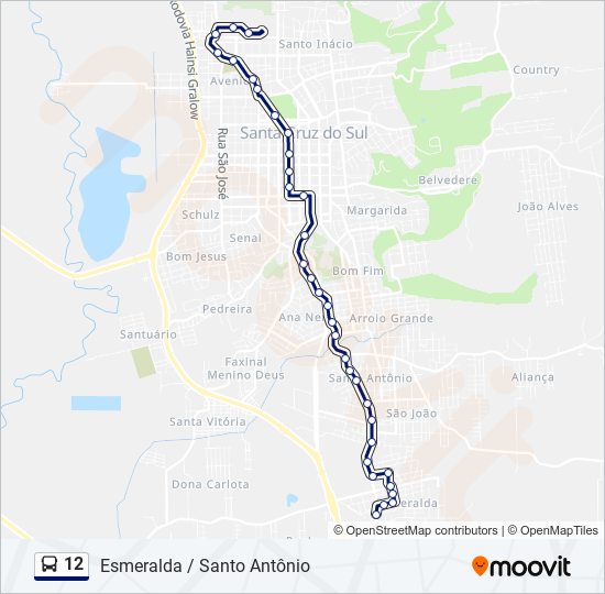 12 bus Line Map