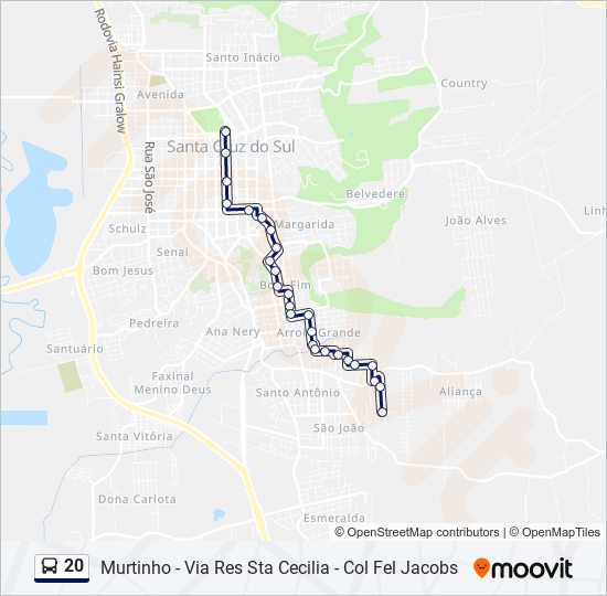 20 Route Schedules Stops Maps Murtinho Via Res Sta Cecilia