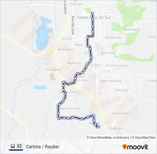 32 Bus Line Map