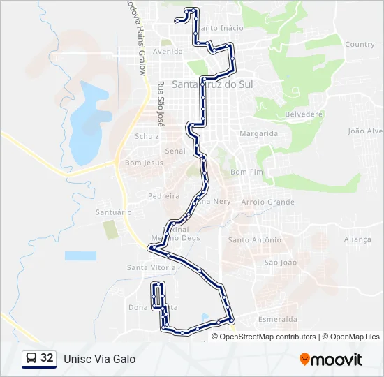 32 Bus Line Map