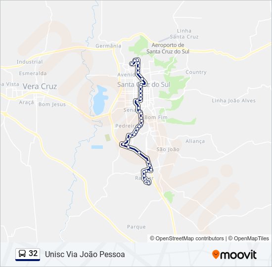 Mapa de 32 de autobús