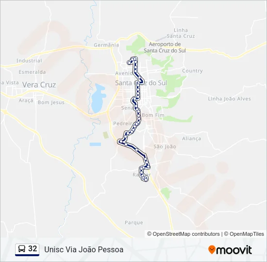 32 Bus Line Map