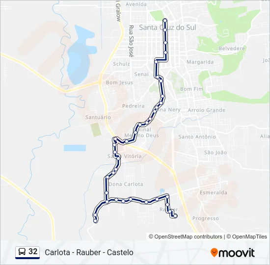 32 Bus Line Map