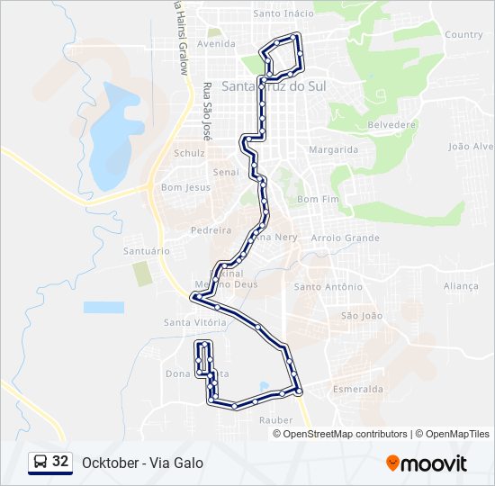 32 bus Line Map