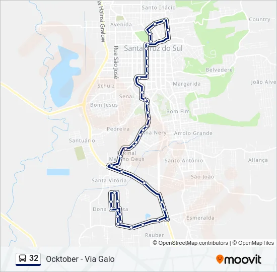 32 Bus Line Map