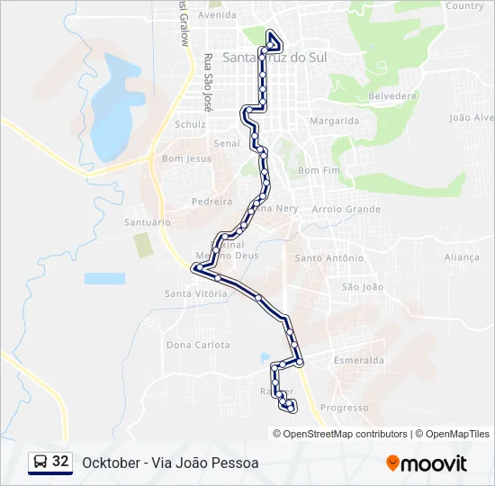32 Bus Line Map