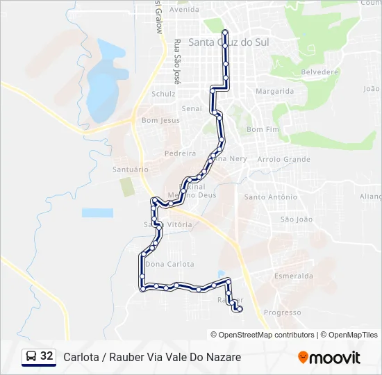 32 Bus Line Map