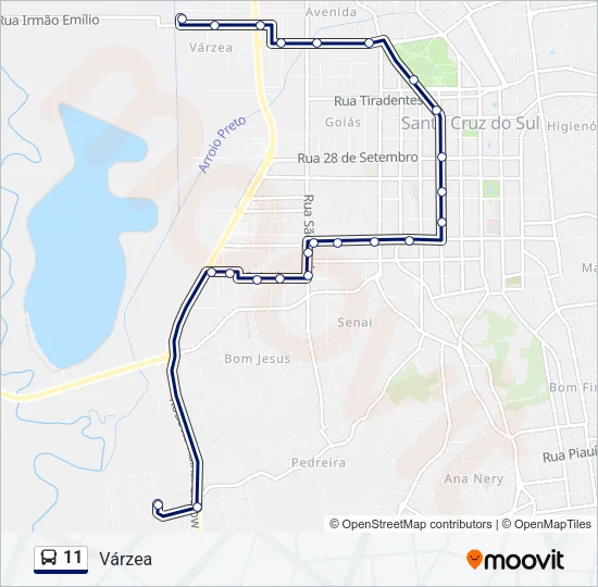 11 Bus Line Map