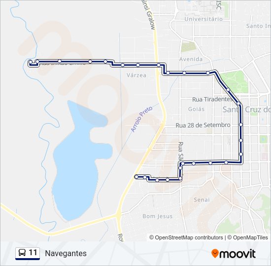 11 Bus Line Map