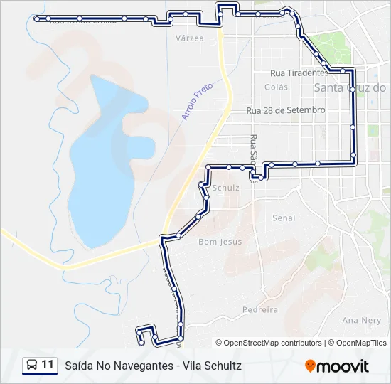 11 Bus Line Map