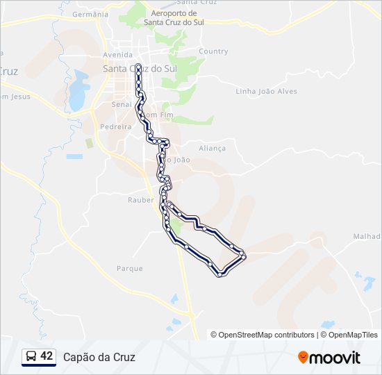 Mapa de 42 de autobús