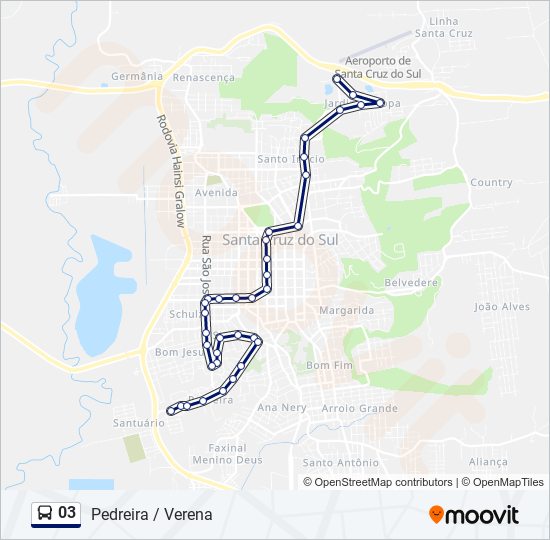 Mapa de 03 de autobús