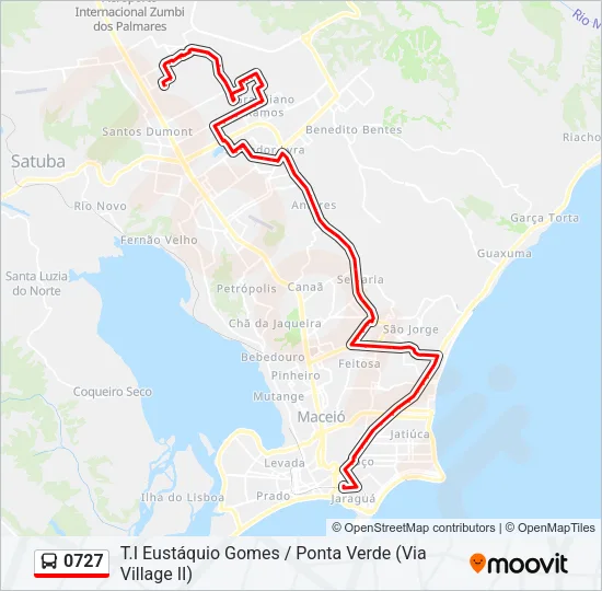 0727 Bus Line Map
