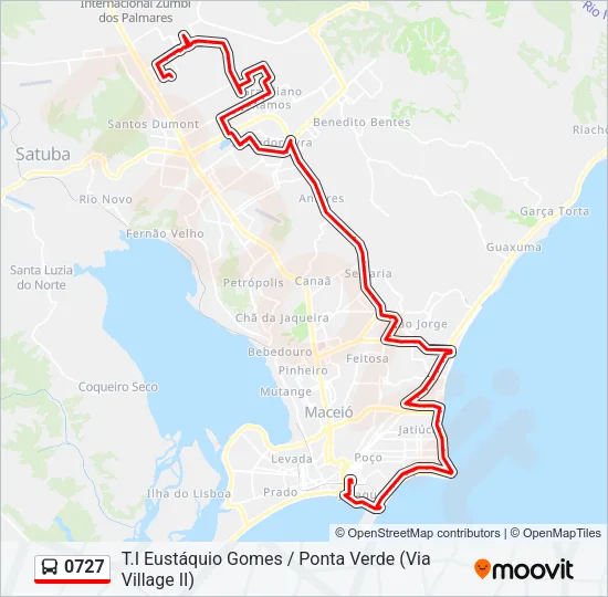 0727 Bus Line Map