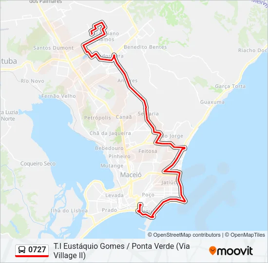 0727 Bus Line Map