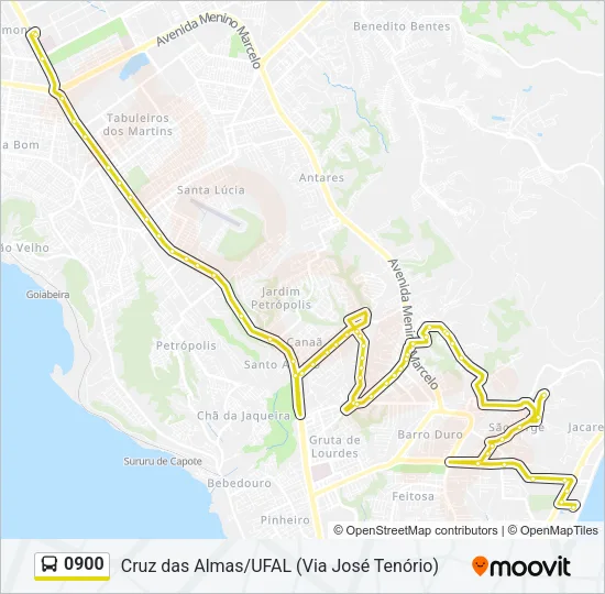 0900 Bus Line Map