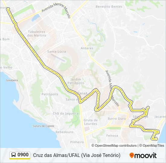 0900 Bus Line Map