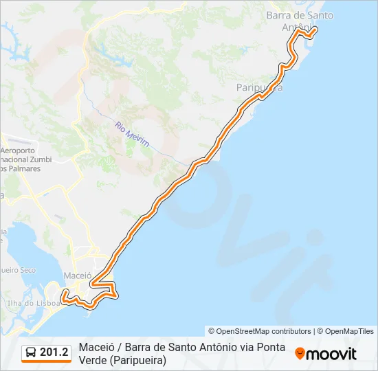 201.2 Bus Line Map