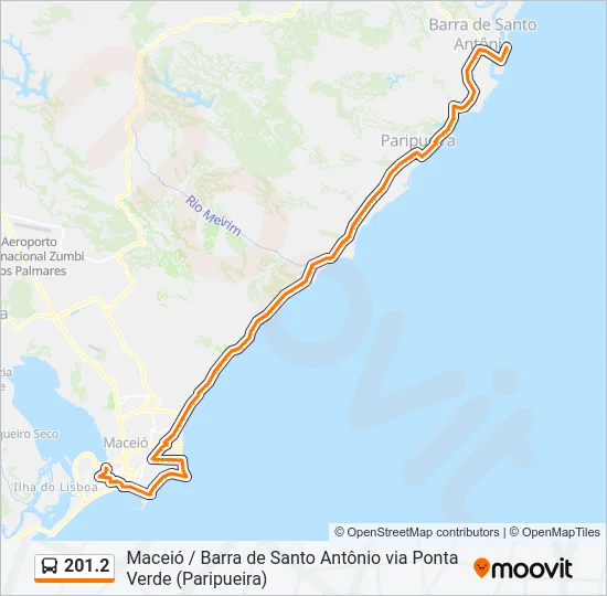 201.2 Bus Line Map
