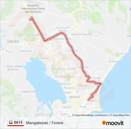 0615 Bus Line Map