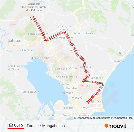 0615 Bus Line Map