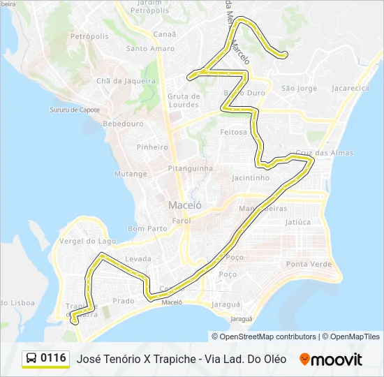 0116 Bus Line Map