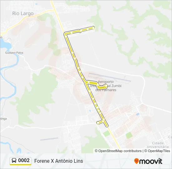 0002 Bus Line Map