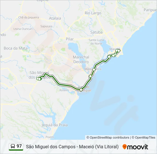 97 Bus Line Map