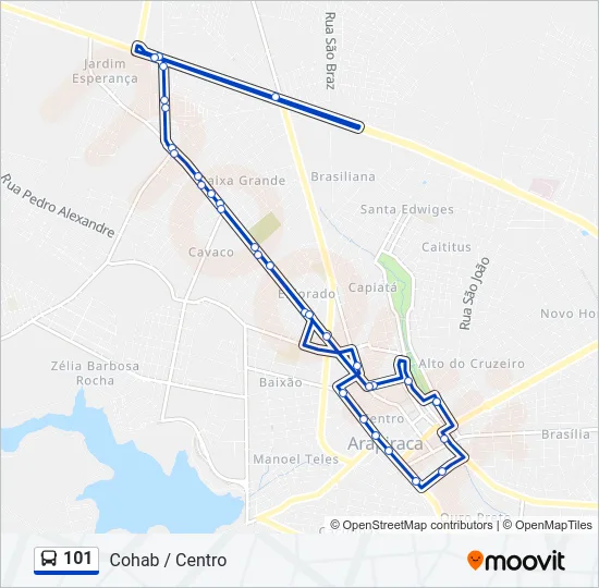 101 Bus Line Map